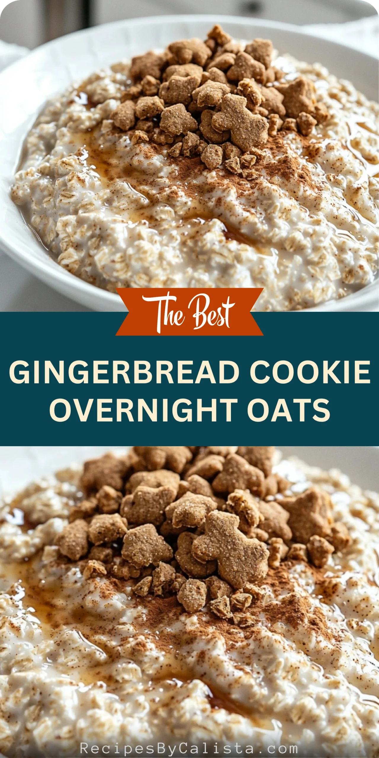 Gingerbread Cookie Overnight Oats