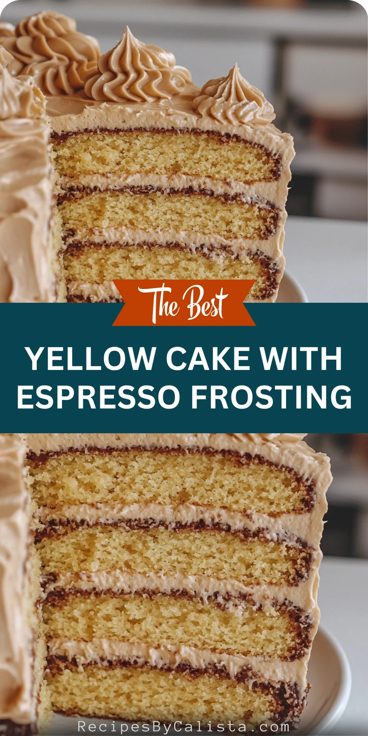 Yellow Cake with Espresso Frosting