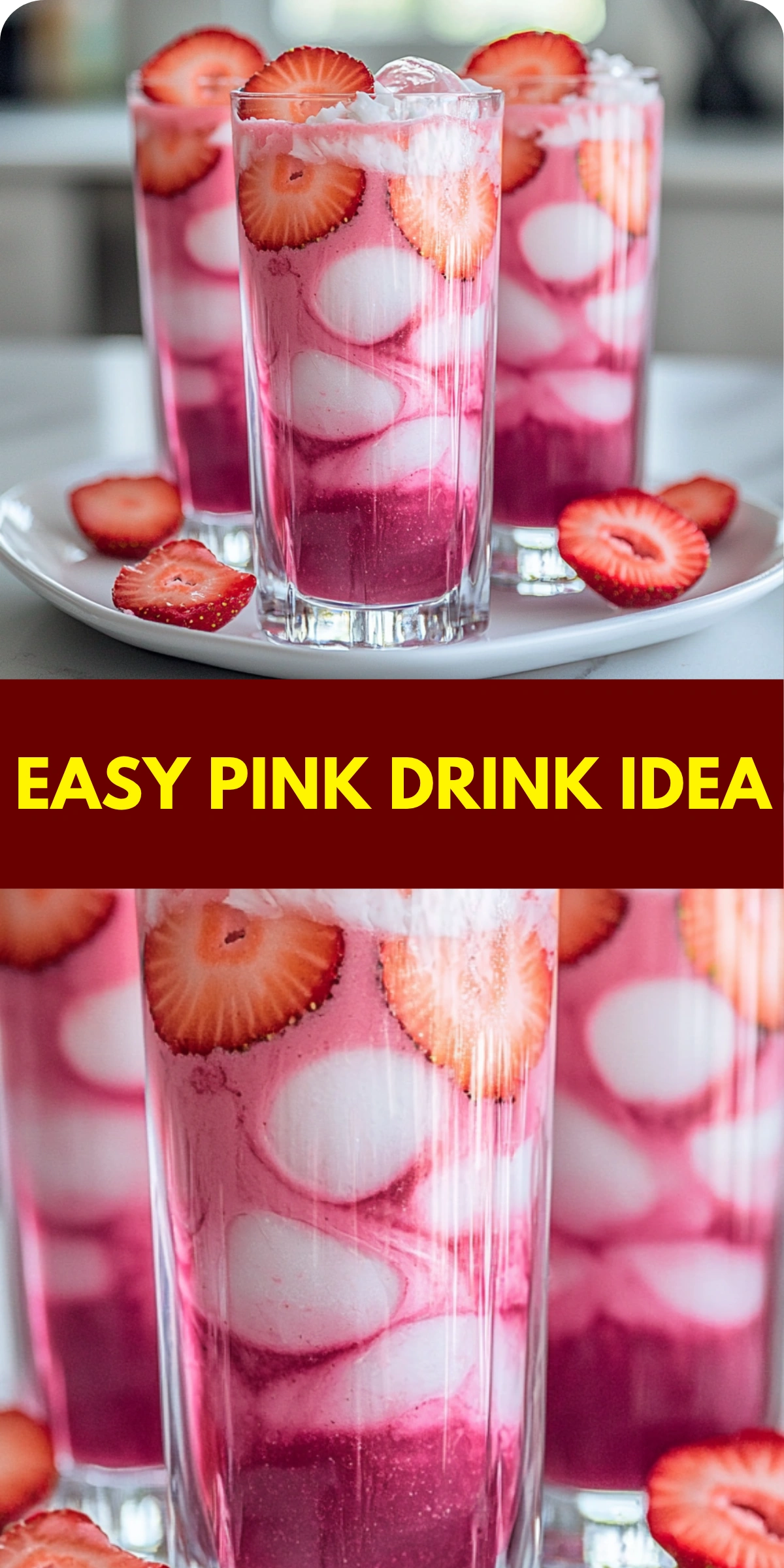 Easy Pink Drink Idea