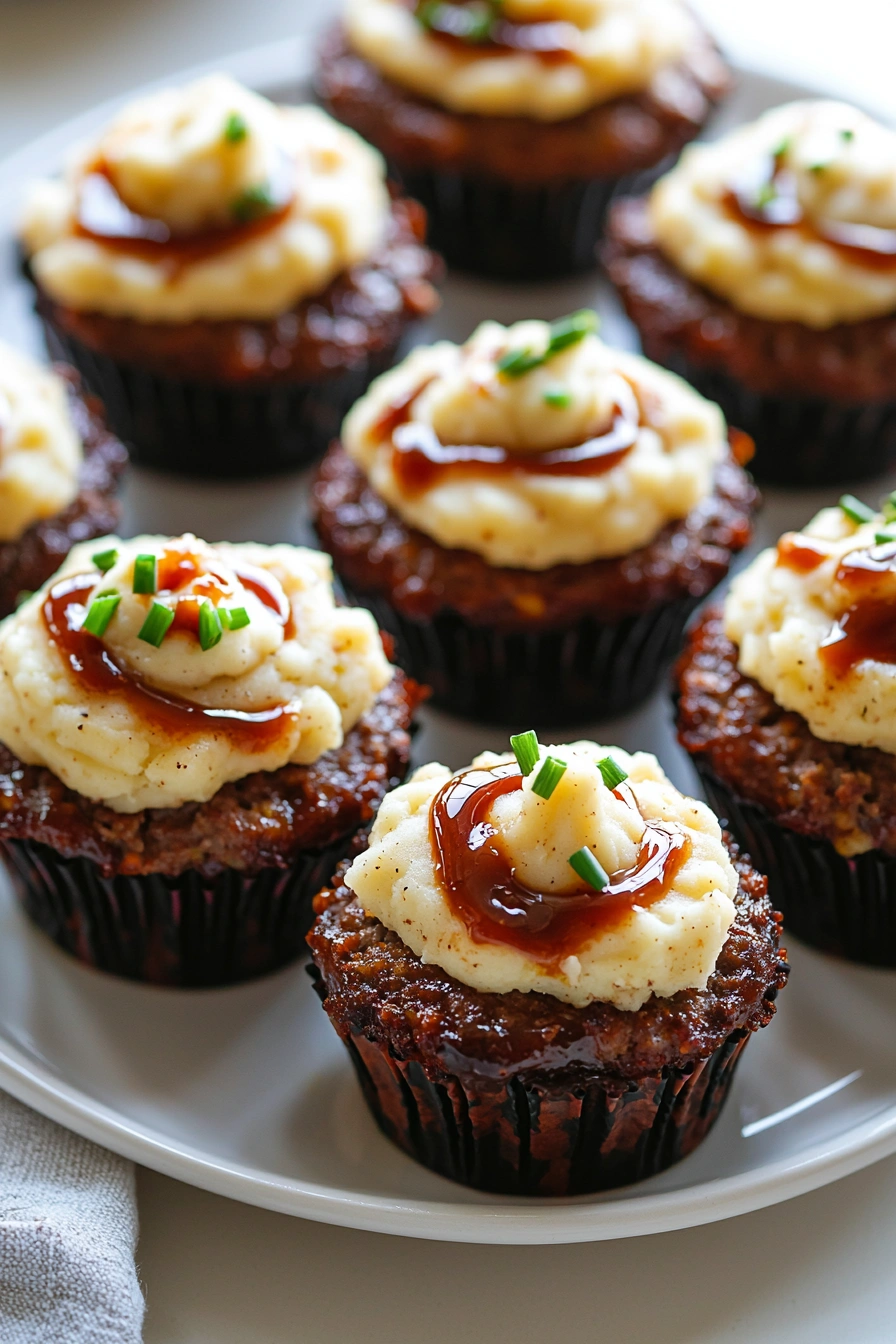 BBQ Meatloaf Cupcakes