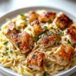 Boursin Orzo with Chicken