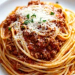 Classic Spaghetti with Meat Sauce