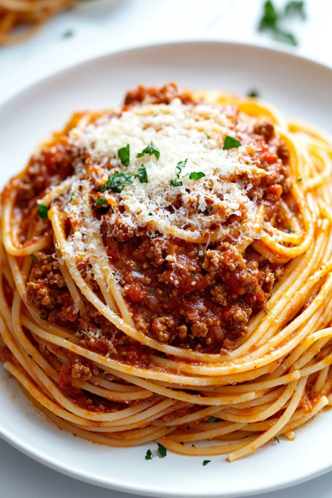 Classic Spaghetti with Meat Sauce