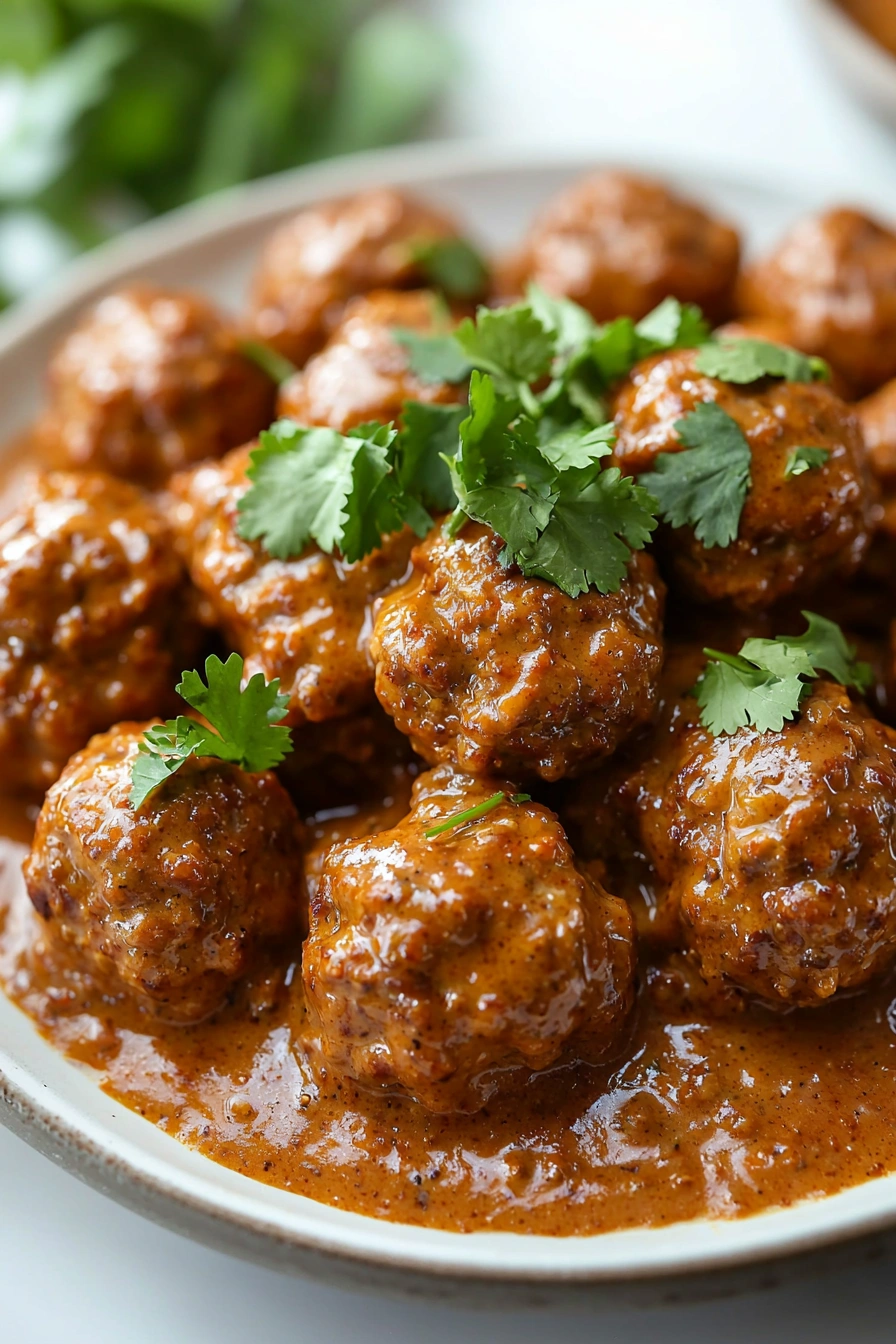 Creamy Coconut Curry Meatballs