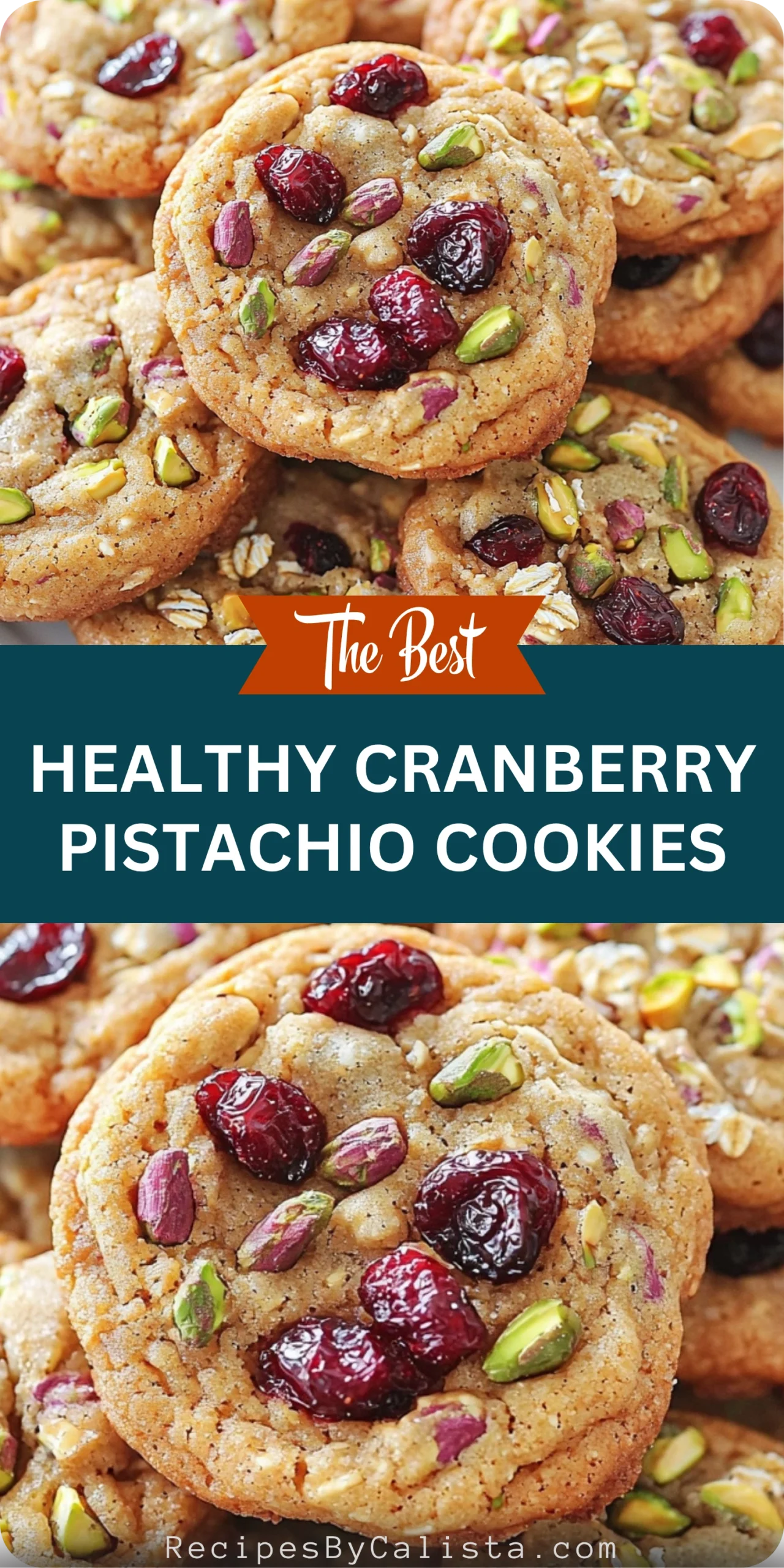 Healthy Cranberry Pistachio Cookies