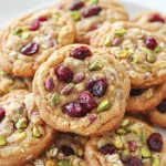 Healthy Cranberry Pistachio Cookies