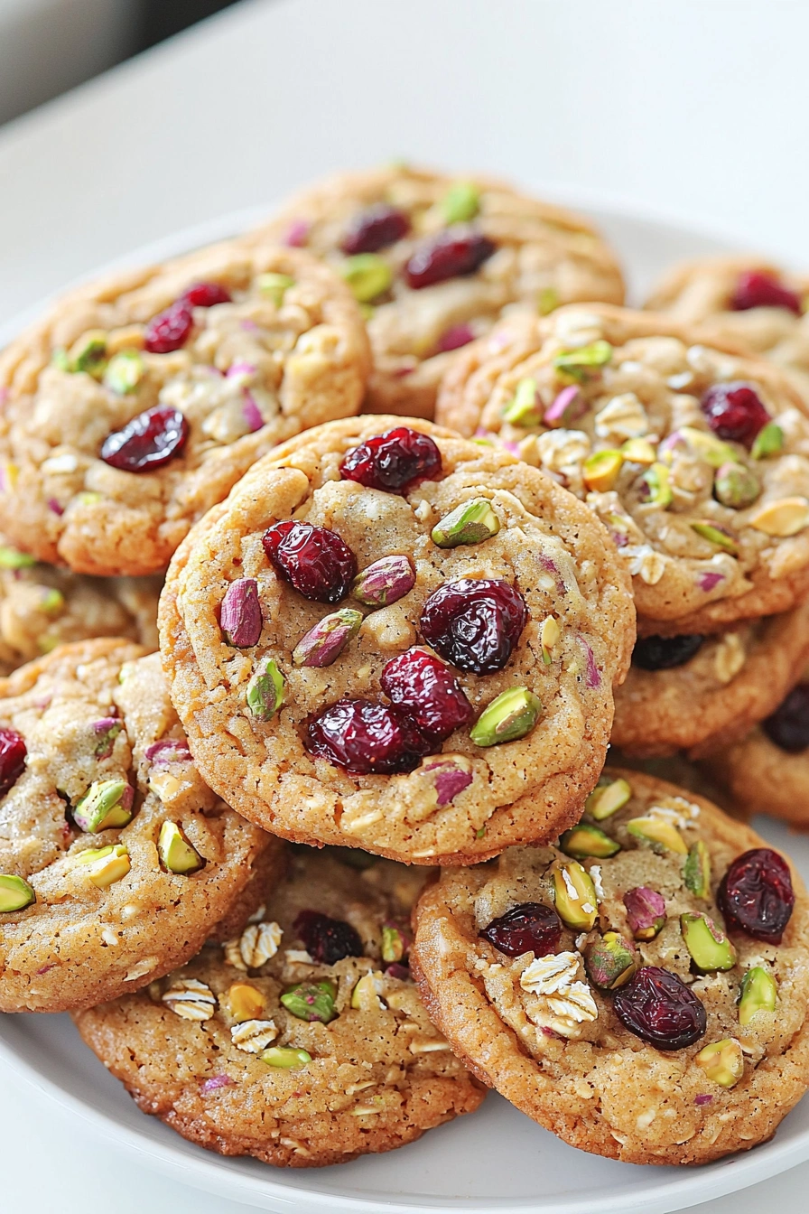 Healthy Cranberry Pistachio Cookies