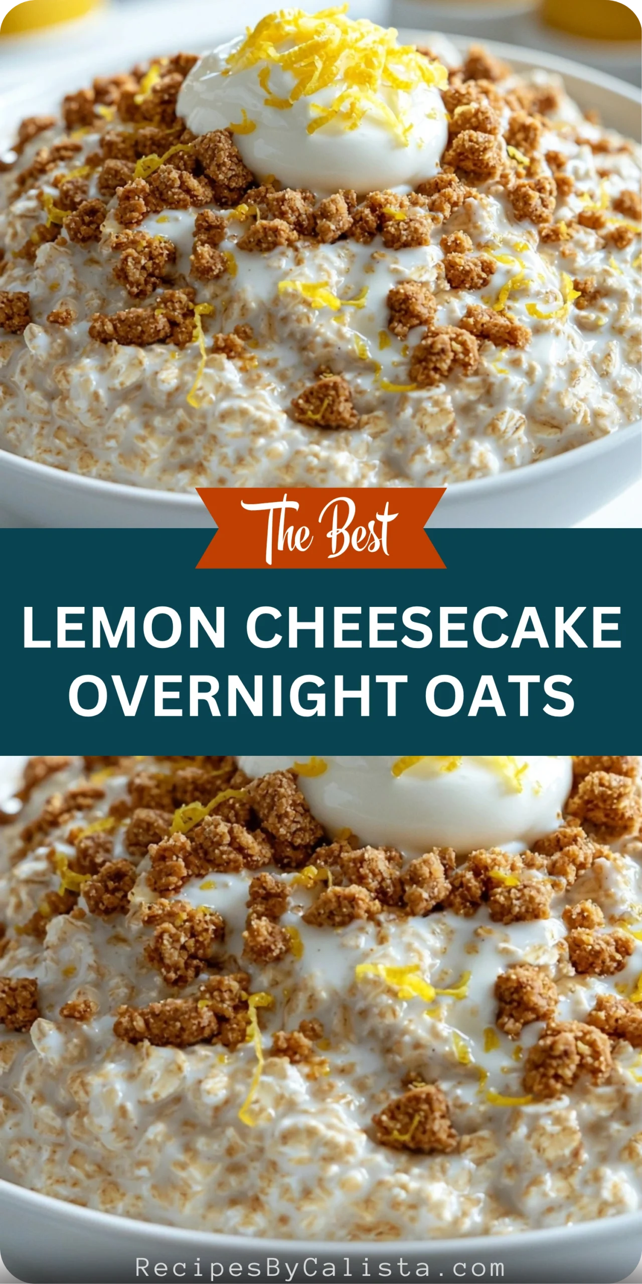 Lemon Cheesecake Overnight Oats