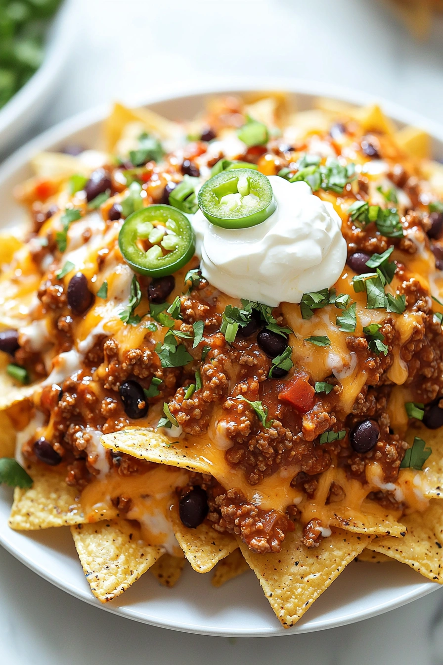 Quick Leftover Chili Nachos