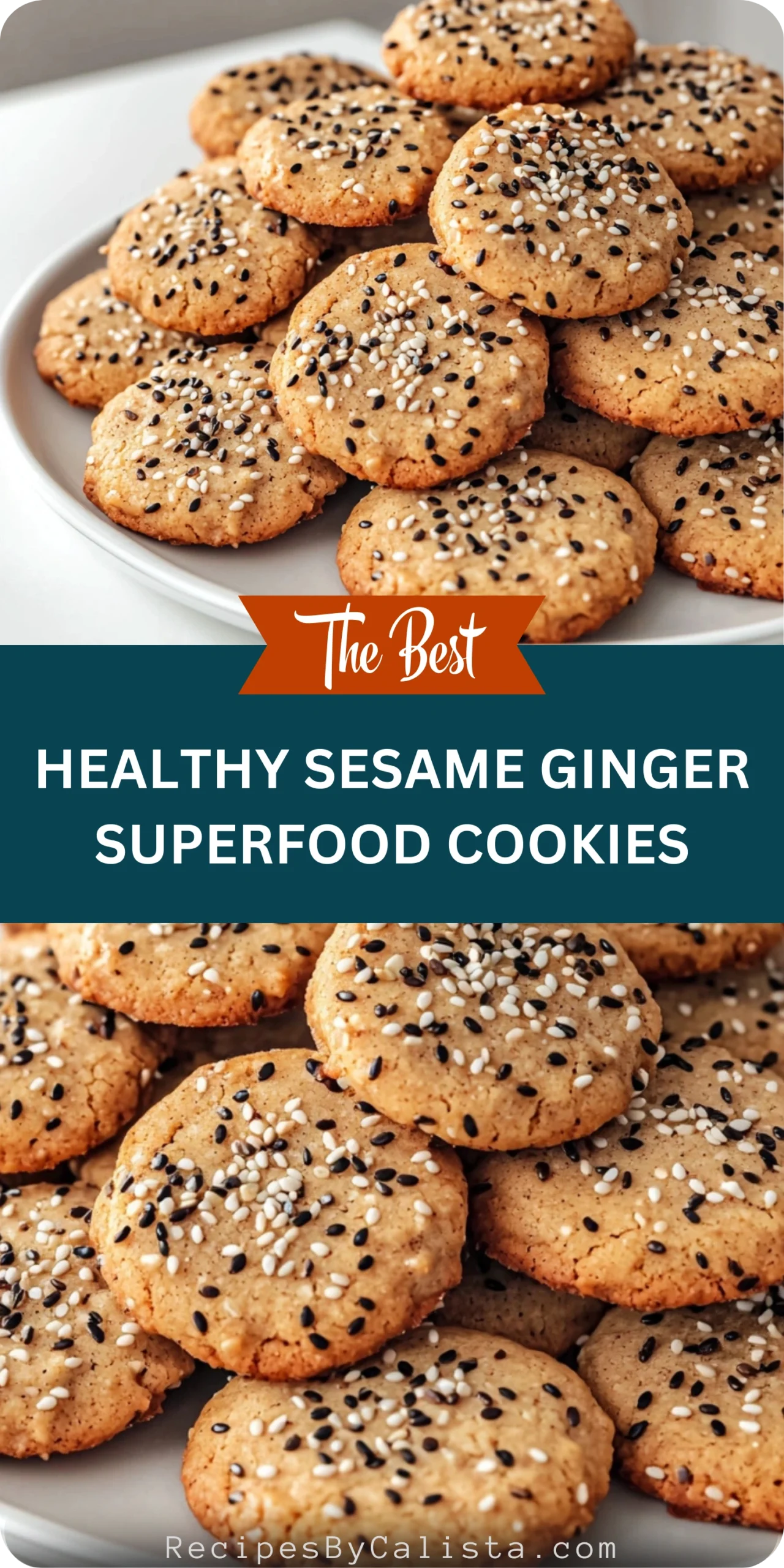Healthy Sesame Ginger Superfood Cookies