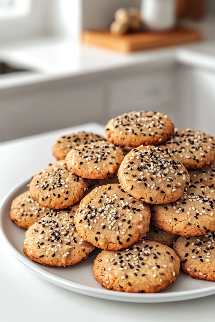 Healthy Sesame Ginger Superfood Cookies