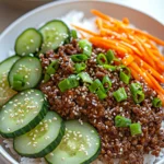 Korean Ground Beef Bowls