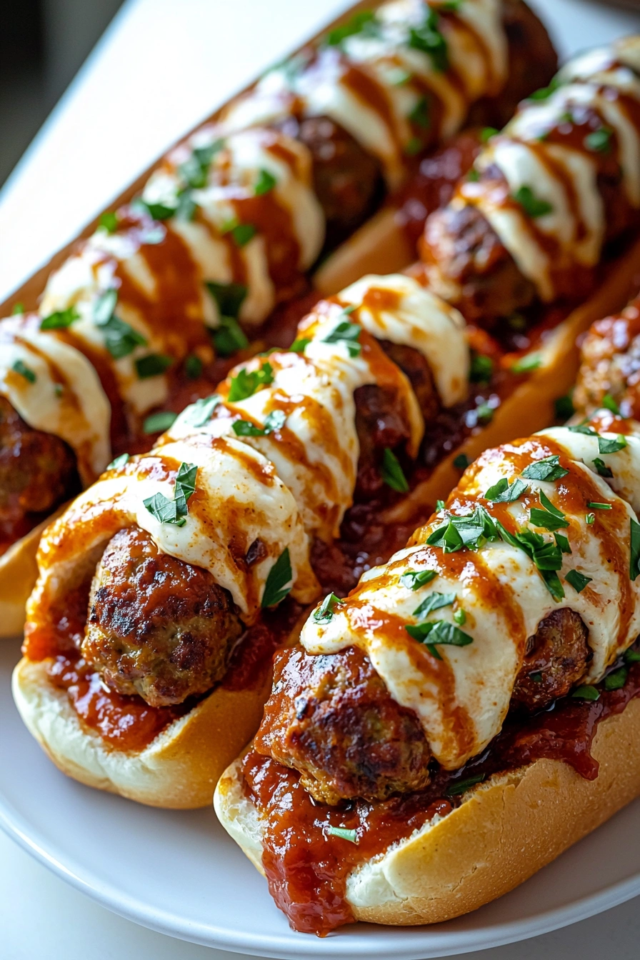 Meatball Subs with Marinara
