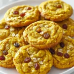 Healthy Turmeric Golden Oatmeal Cookies